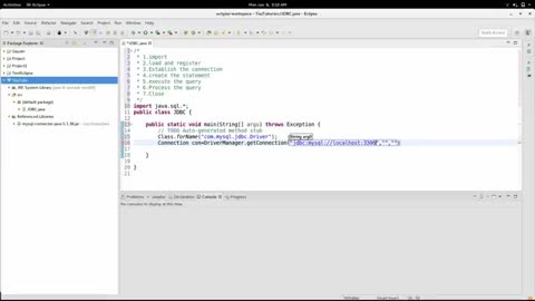 Java and MySQL connection in eclipse (JDBC) by complete concepts