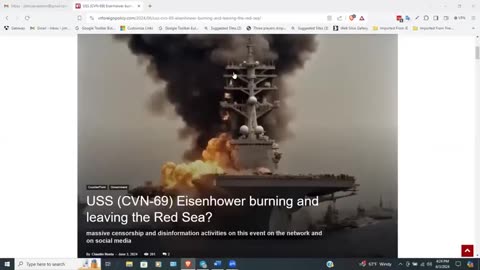 U.S.S. EISENHOWER ATTACKED IN THE RED SEA. ON FIRE. MANY CASUALTIES. COVERUP IN PROCESS?