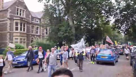 Wales anti lockdown protests 24/07/21