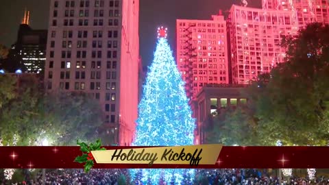 Chicago rings in the holiday season with the Millennium Park Christmas Tree lighting