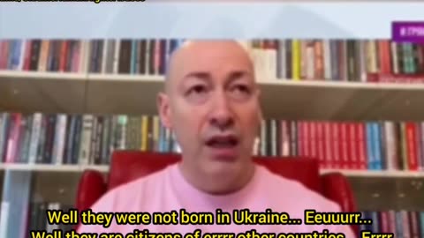 Ukrainian war-monger is asked about his sons.