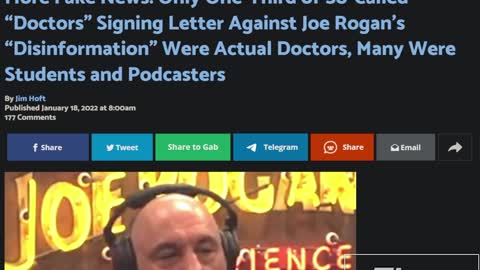 Docs Who Denounced Joe Rogan Were Mostly Not Docs