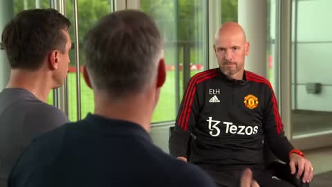 Carragher & Neville question Erik ten Hag on Ronaldo, Martínez & Man Utd's attitude