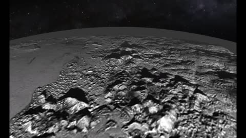 Animated Flyover of Pluto_s Icy Mountain and Plains