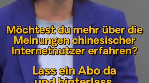 Was denken Chinesen über Annalena Baerbock