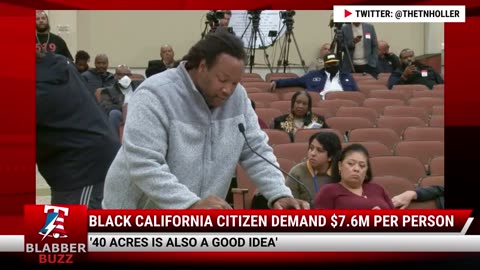 Black California Citizen Demand $7.6M Per Person