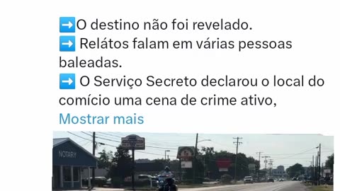 Comboio de Donald Trump deixa local de comício em alta velocidade após tentativa de assassinato contra o candidato.