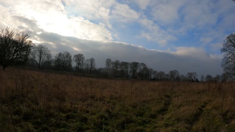 time lapse at Danebury hill. ironage fort.