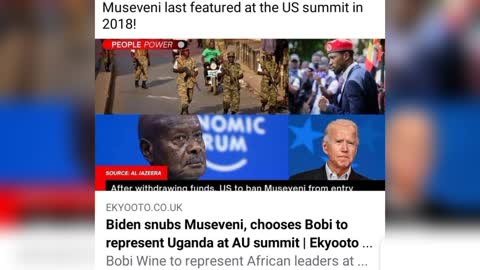 Esanyu Bobi wine okusisisinkana president wa America joe Biden Olwo museveni ye agobedwayo kuva