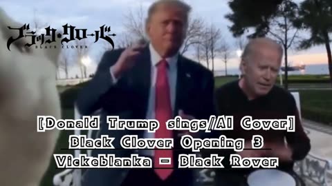 [Donald Trump sings/AI Cover] Black Clover Opening 3 Vickeblanka - Black Rover