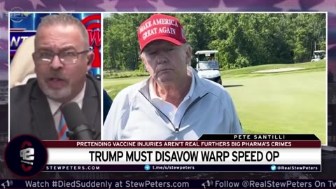 Trump REFUSES To Disavow Operation Warp Speed: Ignoring Vaxx Deaths Furthers Big Pharma Crimes