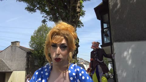 Camborne Cornwall England Gay LGBTQIA+ Pride 11th May 2024 Roxie Moron Drag Queen