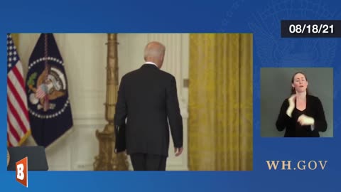 Exit Stage Left: Biden Flees Reporters Seeking Answers on Afghanistan Disaster