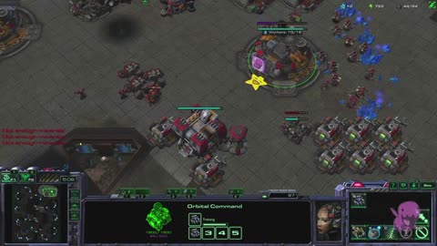 Starcraft Gold League Ranked Mech Terran VS Terran