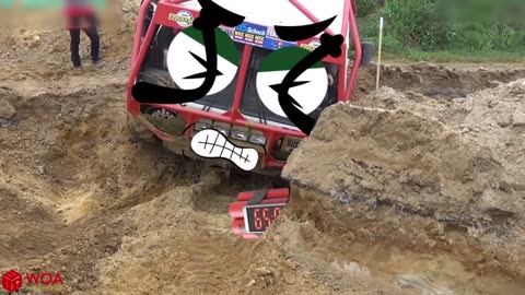 Extreme Monster Truck Off Road Crashes & Fails | Off Road Doodles Vehicle Mud Race | Woa Doodland