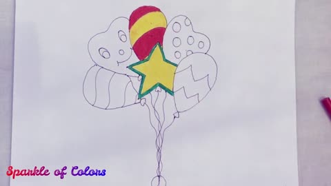 How to draw a bunch of balloons