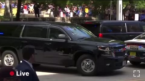 President Trump leaves courthouse