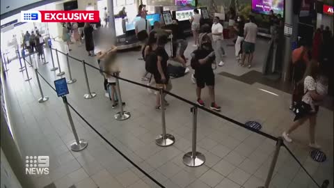 Brawl breaks out at airport