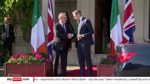 Sir Keir Starmer's first official visit to Ireland - meeting Irish Taoiseach Simon Harris