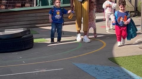 First time of Nursery When he saw his mom 🥰