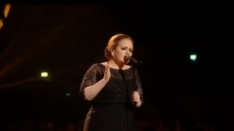 Adele performing Someone Like You BRIT Awards 2011