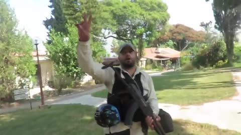 🎯🇮🇱 Israel War | Hamas Terror Attack Video: Terrorist Walking Around, Presumably Shooting Civi | RCF