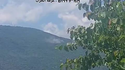 Footage shows impacts in the Mount Meron area, as the Iron Dome intercepts