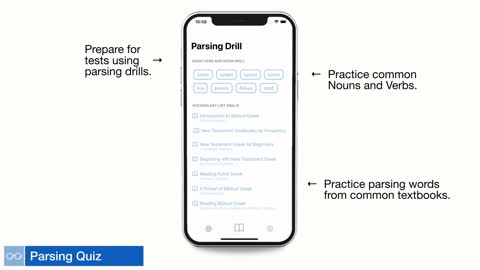 Introduction to the Biblical Greek Dictionary and Parsing Practice iOS App