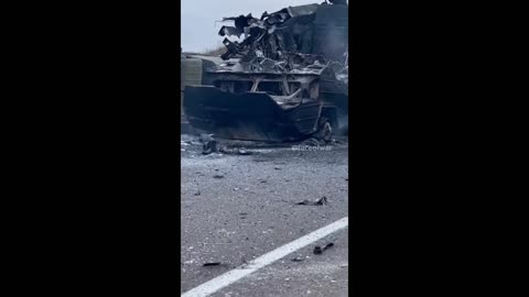 Destroyed Ukrainian SAM 9K33 Osa-AK