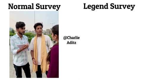 Normal Survey Vs Legend Survey !!