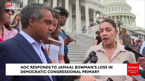 AOC Blames AIPAC And Dark Money From 'Republican Sources' For Jamaal Bowman's Loss In Primary