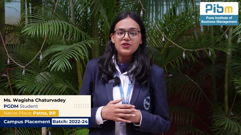 PIBM's MBA & PGDM Placements Triumph: Ms. Wagisha's Inspiring Success Story