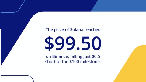 Solana Inches Closer to $100, Overtakes BNB in Market Cap Rankings