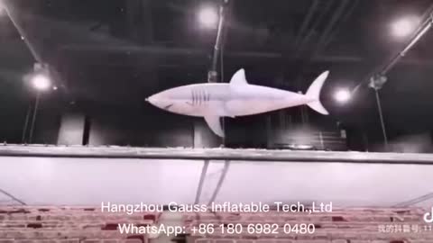 inflatable remote control flying air shark