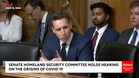 Breaking Senator Josh Hawley Slams the Whole Cabal Led by Fauci and Others SARS Cov2 Not Come From Lab and Government Lied to People