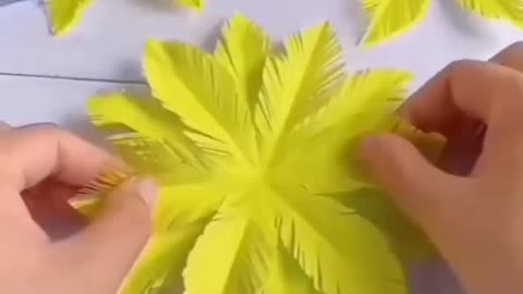 How to make paper flower paper easy craft video paper cutting video 2023