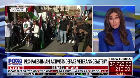 'ANTI-AMERICAN': Pro-Palestinian activists deface historic veterans cemetery in LA