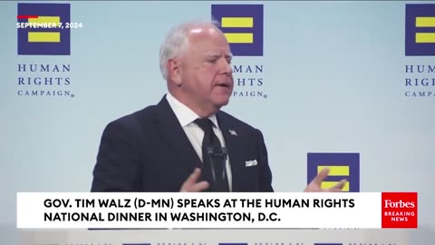 FULL REMARKS: Tim Walz Speaks To The Human Rights Campaign Annual Dinner In Washington, D.C.