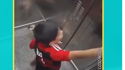 A Hero! Saving dog in elevator! 💪🐶🙌