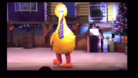 Big Bird After His Booster Shot