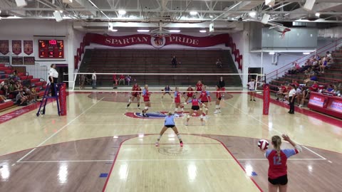 Southwestern vs JacCenDel Varsity Vball Game 4 End Cam 08-21-23