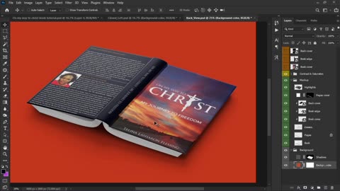 How To Make a BOOK COVER MOCKUP Step by Step | Photoshop Tutorial