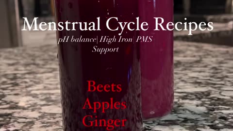 Menstrual cycle recipies