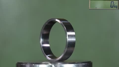 How Strong Is Tungsten Ring? Hydraulic Press Test!-20