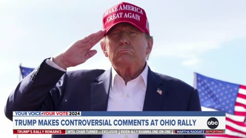 Donald Trump makes controversial comments at rally in Ohio