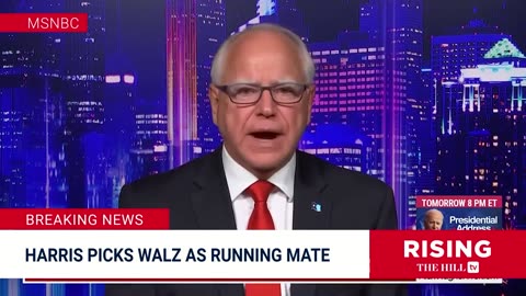 BREAKING: Kamala Harris Picks TIM WALZ For VP; Progressives ELATED