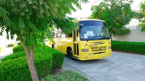 Diana and Roma teach School bus rules with friends