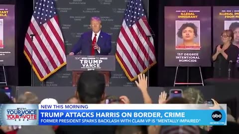 Trump sparks backlash after calling Harris ‘mentally impaired’