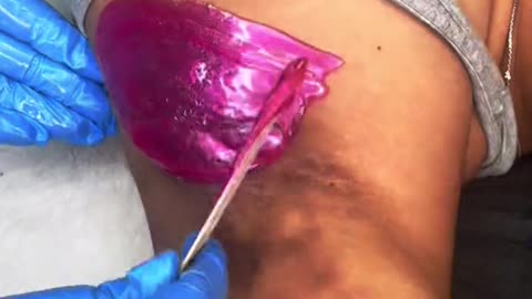 Underarm Waxing with Sexy Smooth Tickled Pink Hard Wax | @sageskinesthetics