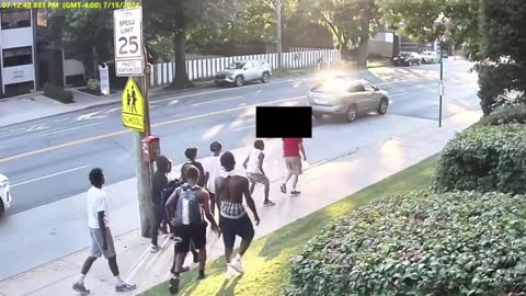 Hate crime in New York, a group of black teens chasing up a white boy